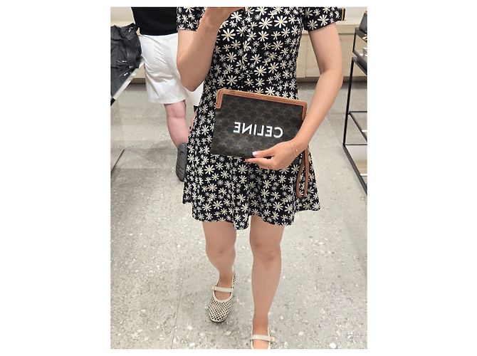 Céline Pochette Piccola con Cinturino Tan Multicolore - vista 2