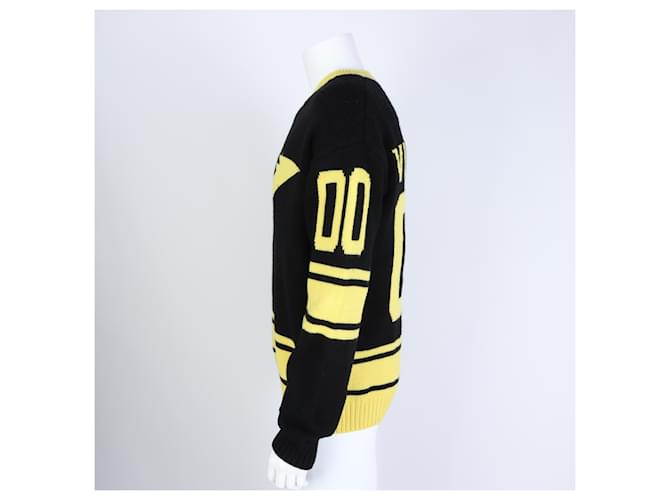 Langarm-Strickpullover von Louis Vuitton Schwarz - Ansicht 2