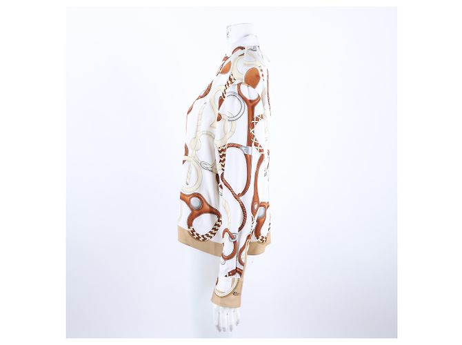 Chaqueta de seda con cremallera Hermès Multicolor - vista 2