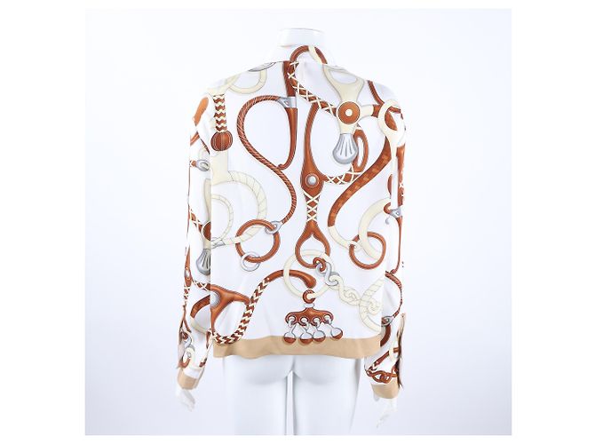 Chaqueta de seda con cremallera Hermès Multicolor - vista 3