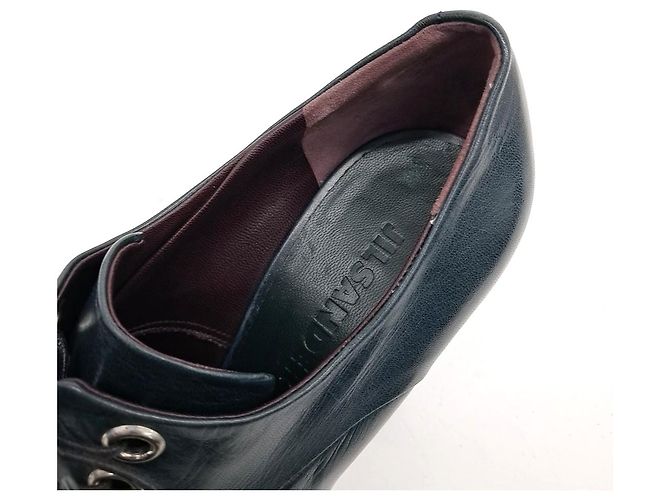 Botines Jil Sander de cuero azul marino - vista 6