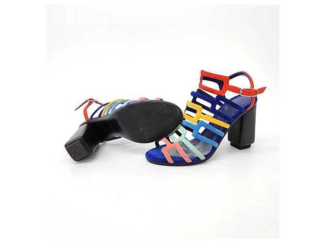 Hermès Sandali in scamosciato - vista 4