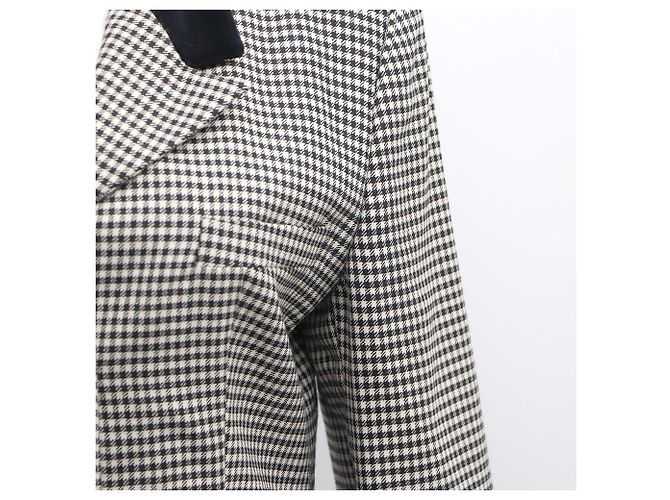 Versace Women's Collar Wool Check Jacket - view 3