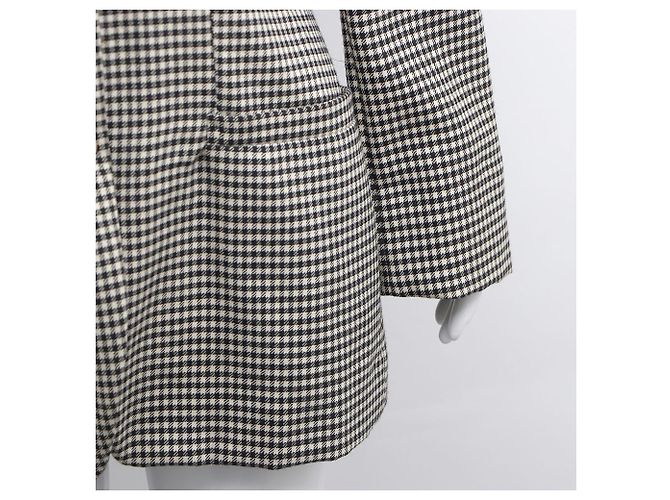 Versace Women's Collar Wool Check Jacket - view 4