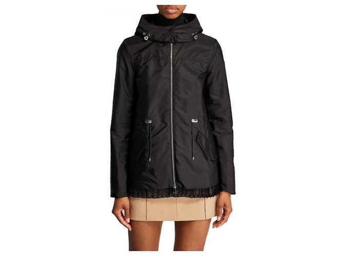 Moncler BAABA Parka Jacke Schwarz - Ansicht 6