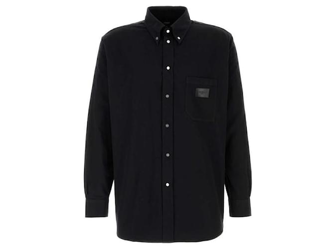 Fendi Camicia in denim ATLW Nero - vista 4