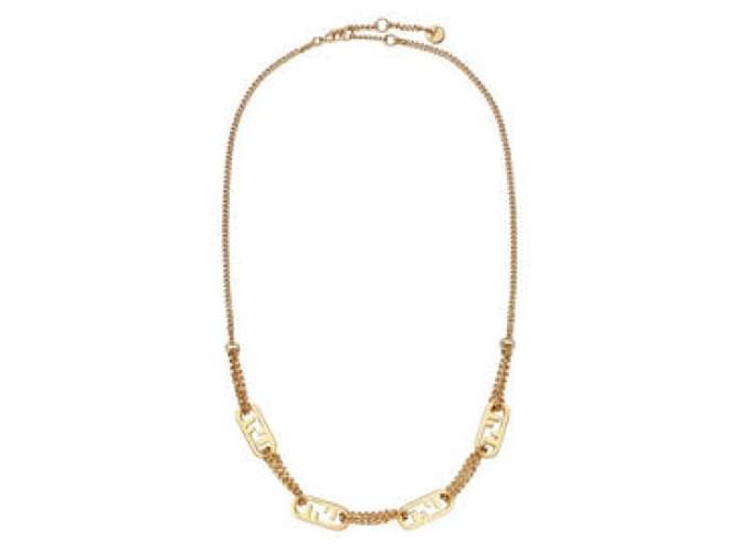 Fendi O’Lock Halskette Golden - Ansicht 4
