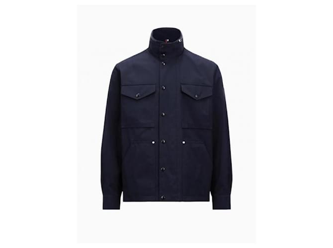 Moncler Giacca Noues Field Jacket Blu - vista 5
