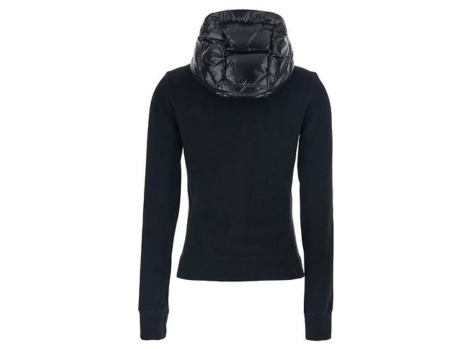 Moncler Moletom com capuz e zíper com patch de logo - vista 5