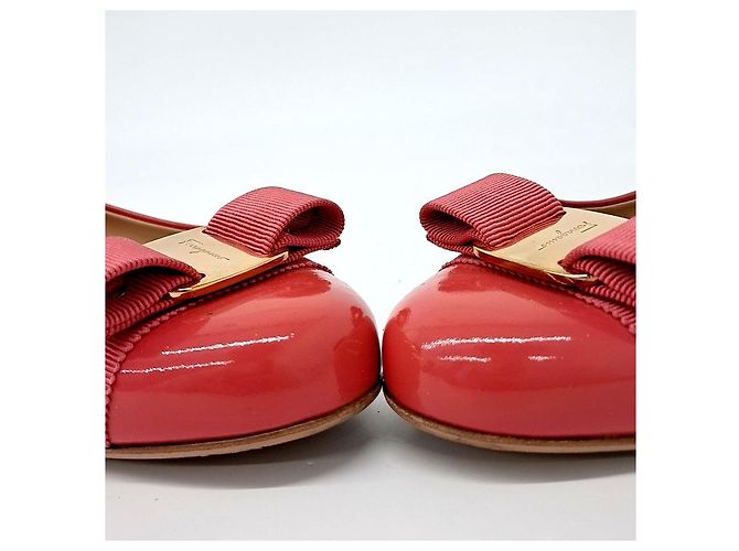 Salvatore Ferragamo Ferragamo Lack Varina Ballerinas Pink - Ansicht 2