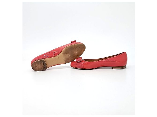 Salvatore Ferragamo Ferragamo Lack Varina Ballerinas Pink - Ansicht 4