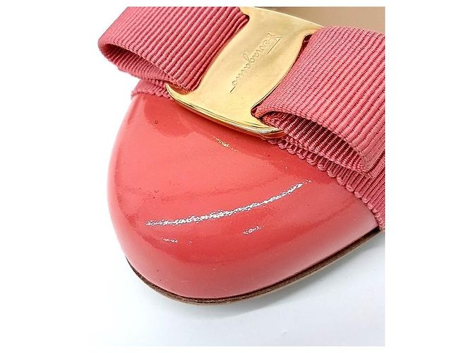 Salvatore Ferragamo Ferragamo Lack Varina Ballerinas Pink - Ansicht 5