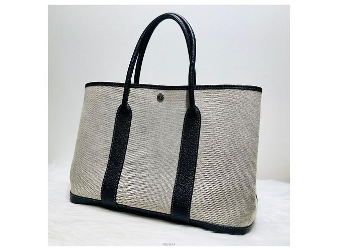 Hermès Garden Party Tragetasche Weiß - Ansicht 2