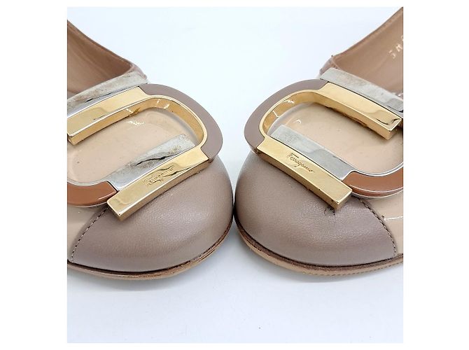 Salvatore Ferragamo Ferragamo Lacklederschuhe Braun - Ansicht 2