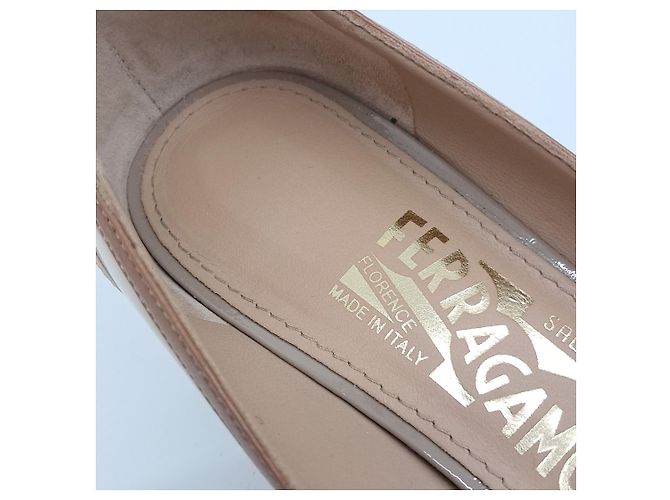 Salvatore Ferragamo Ferragamo Lacklederschuhe Braun - Ansicht 6