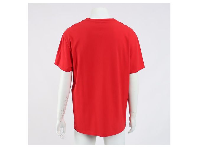 T-shirt a maniche corte Alexander McQueen Rosso - vista 3