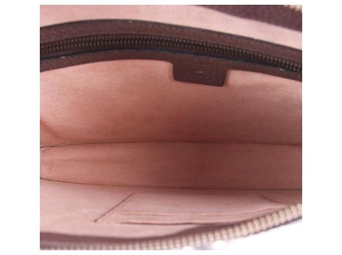 Gucci Clutch Portfolio Ophidia Marrone - vista 6