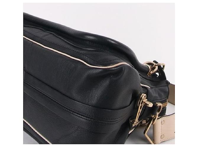 Chloé Borsa Paraty Media Nera Bianco - vista 5