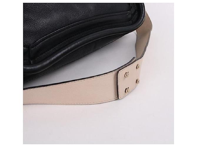 Chloé Borsa Paraty Media Nera Bianco - vista 6