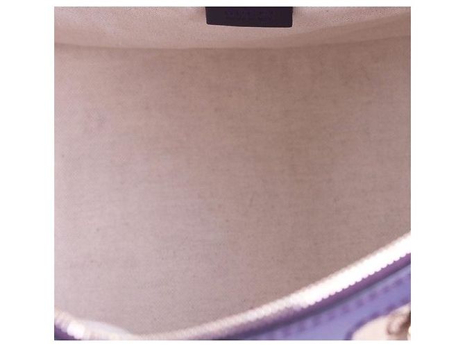 Gucci Borsa Boston GG Jacquard Viola Marrone - vista 3