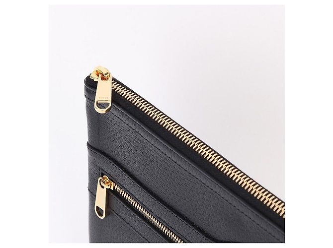 Gucci Ophidia Black Leather Clutch Bag - vista 4