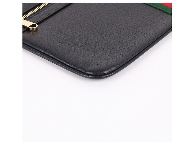 Gucci Ophidia Black Leather Clutch Bag - vista 7