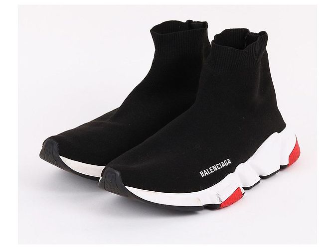 Balenciaga Sneakers Neri da Uomo Speedrunner Rosso - vista 3