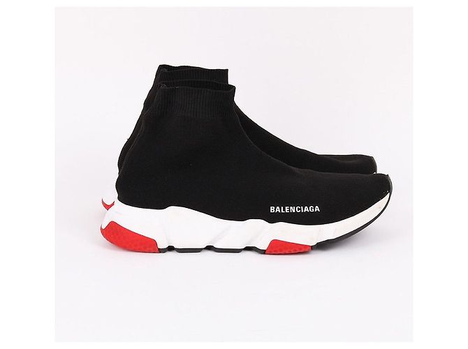 Balenciaga Sneakers Neri da Uomo Speedrunner Rosso - vista 5