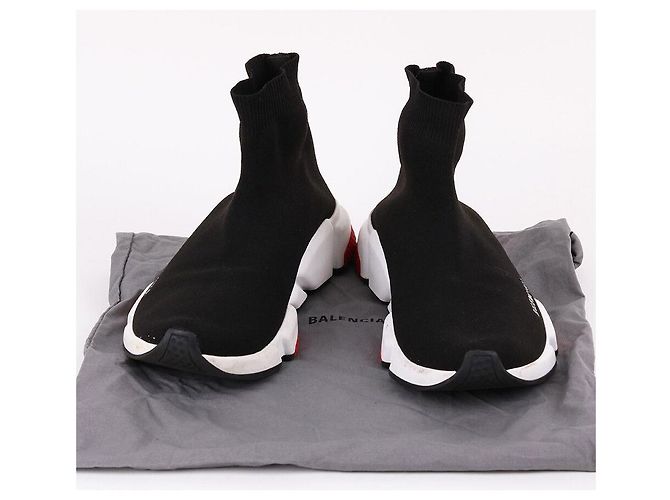 Balenciaga Sneakers Neri da Uomo Speedrunner Rosso - vista 9
