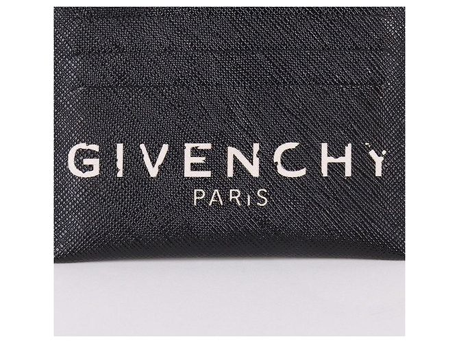 Givenchy Vintage Signature Logo Card Holder Black - view 2