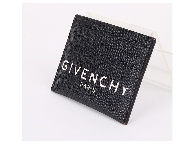 Givenchy Vintage Signature Logo Card Holder Black - view 3