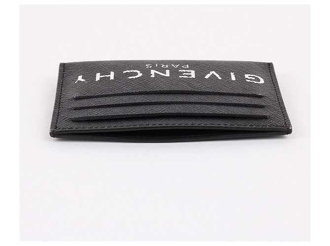 Givenchy Vintage Signature Logo Card Holder Black - view 4