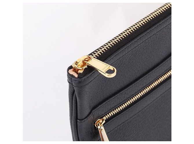 Gucci Clutch in pelle nera Ophidia Nero - vista 4