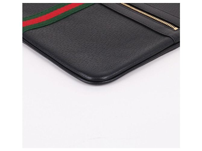 Gucci Clutch in pelle nera Ophidia Nero - vista 7
