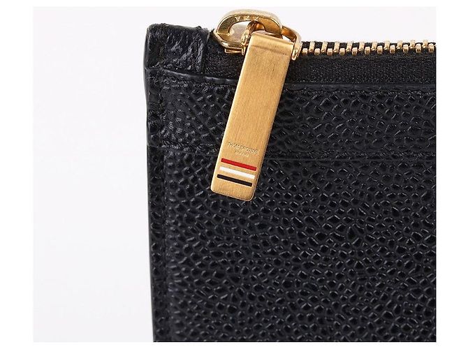 Thom Browne Grande borsa a mano in pelle nera Nero - vista 5