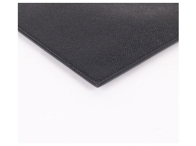 Thom Browne Grande borsa a mano in pelle nera Nero - vista 8