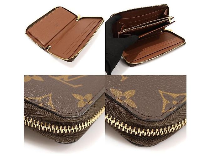 Louis Vuitton Monogramm Canvas Zippy Organizer Geldbörse Schwarz - Ansicht 6