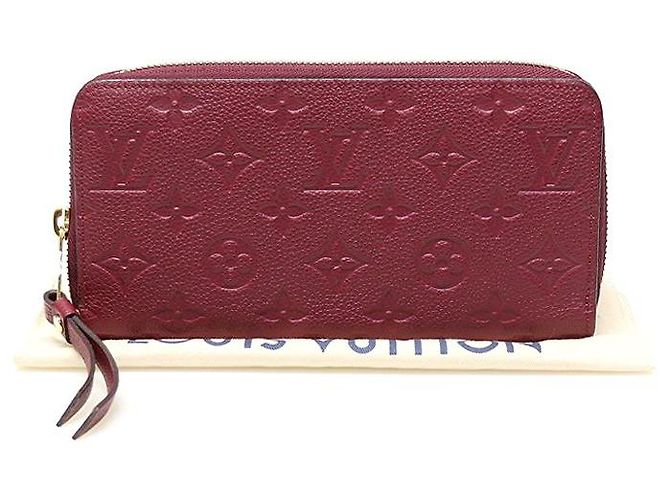 Louis Vuitton Cartera Larga Zippy Monogram Empreinte Raisin Roja - vista 2