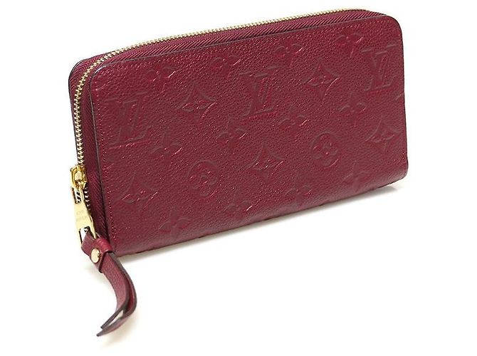 Louis Vuitton Cartera Larga Zippy Monogram Empreinte Raisin Roja - vista 3