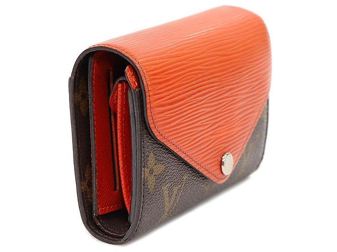 Louis Vuitton Monogram Canvas Piment Epi Leather Marie Lou Compact Wallet Red - view 2