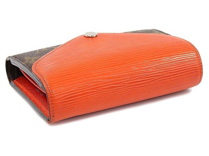 Louis Vuitton Monogram Canvas Piment Epi Leather Marie Lou Compact Wallet Red - view 4