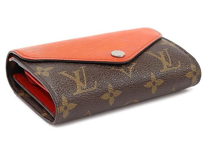 Louis Vuitton Monogram Canvas Piment Epi Leather Marie Lou Compact Wallet Red - view 5