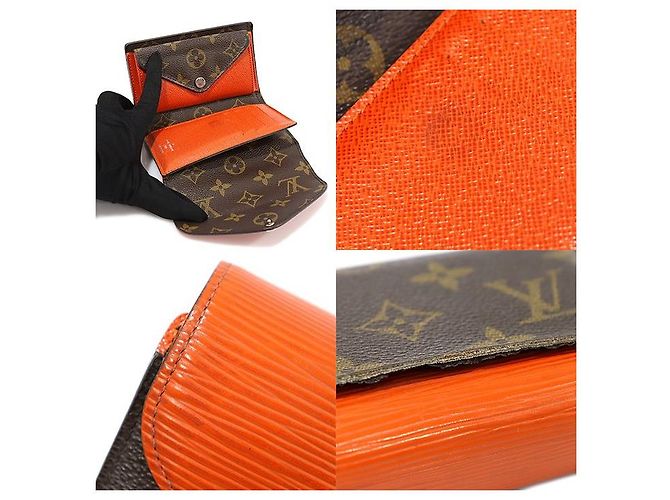 Louis Vuitton Monogram Canvas Piment Epi Leather Marie Lou Compact Wallet Red - view 6