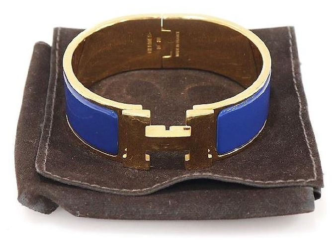 Hermès Bracciale Click in Smalto Blu IMPERIALE - vista 2