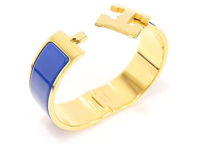 Hermès Bracciale Click in Smalto Blu IMPERIALE - vista 5