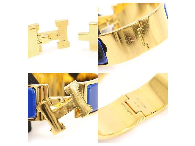 Hermès Bracciale Click in Smalto Blu IMPERIALE - vista 7
