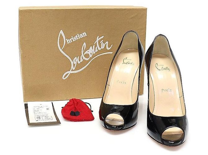Christian Louboutin Pumps FLO nere in vernice per donne Marrone - vista 2