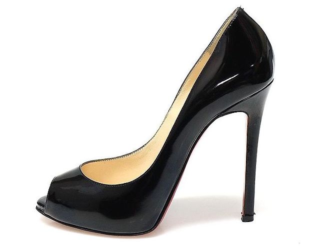 Christian Louboutin Pumps FLO nere in vernice per donne Marrone - vista 4