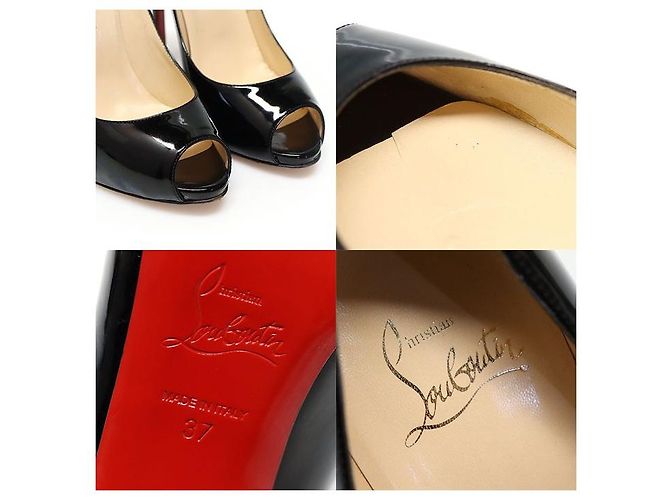 Christian Louboutin Pumps FLO nere in vernice per donne Marrone - vista 7