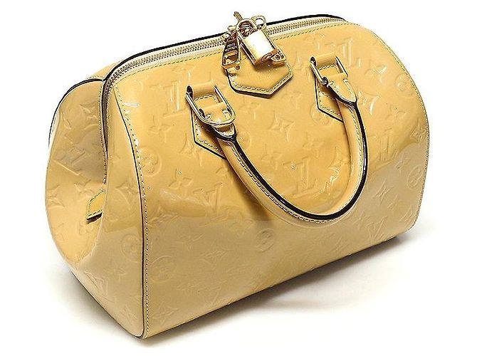 Louis Vuitton Borsa tote Montana in Monogram Vernis Beige Noisette D'oro - vista 2